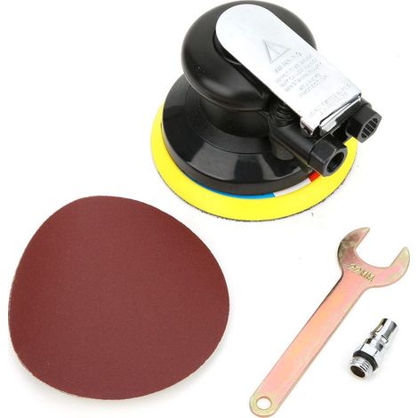 KP-654 5-Zoll-Druckluftschleifer, Mini-Poliermaschine mit 180er-Körnung Schleifpapier (Schweden) (1/5)