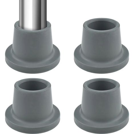 Embouts de pieds de chaise de douche de remplacement, ventouses antidérapantes en caoutchouc robuste, embouts de pieds de chaise de douche renforcés par insert métallique pour tabouret de douche, banc (1/5)