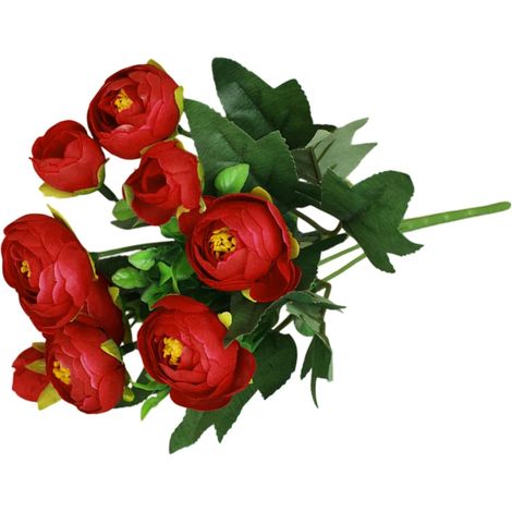 Fleurs Artificielles Fleurs Artificielles Réalistes Décorations Florales Camélias Réalistes pour Vase Chambre Porche Salon Jardin Anniversaires Terrasse (1/5)