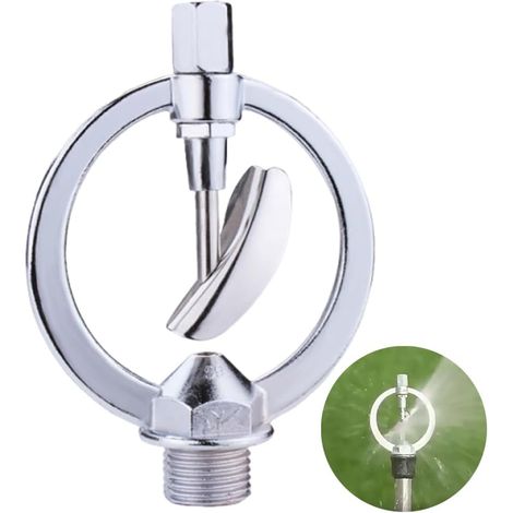 Un arrosage en pluie fine et régulière sur toute votre surface – arroseur en alliage 360° Durable – Anti-obstruction – Basse pression – Pour jardin, serre, verger (1/4)
