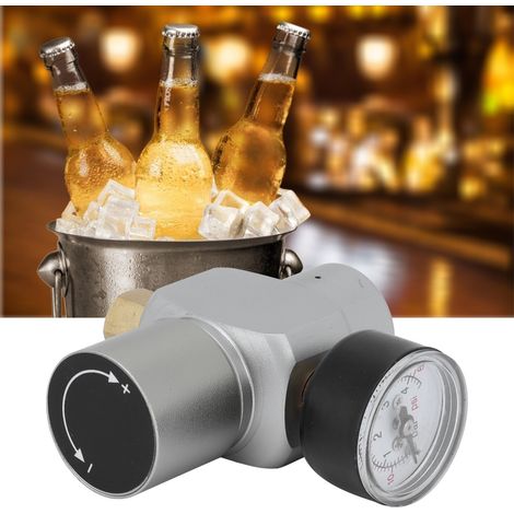 Mini régulateur de gaz CO2 avec interrupteur de coupure MFL3/8in vers TR21x4 Accessoire pour brassage amateur (1/5)