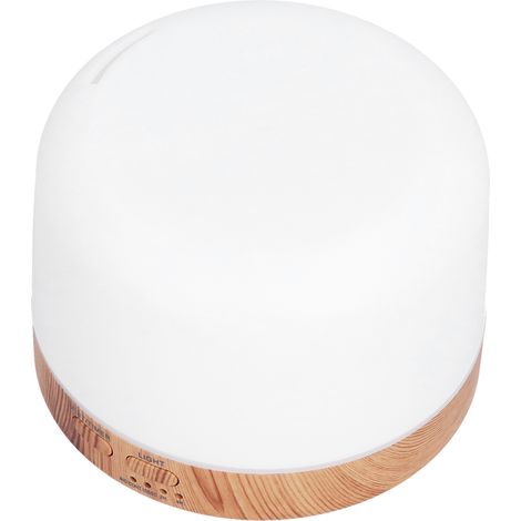 Diffuseur d'huiles essentielles 300 ml avec lumière LED à couleurs changeantes, humidificateur aspect bois pour la maison et la chambre, prise 100-240 V. (1/5)