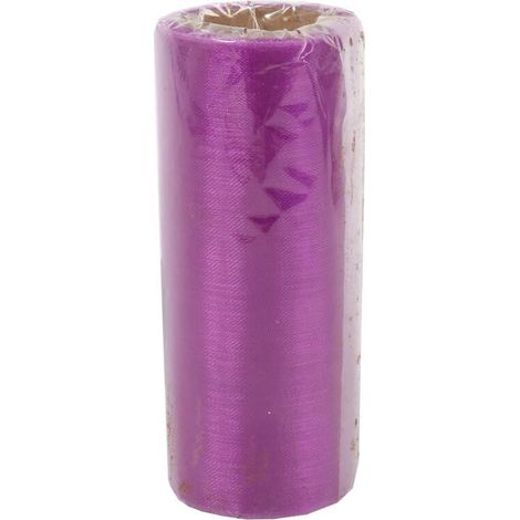 Organza décoratif violet, largeur 12 cm, longueur 9 m (1/3)