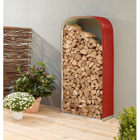 Vitavia Kaminholzregal "Ardor 401", rubin rot, 99 x 40 x 200 cm (hoch) (1/5)