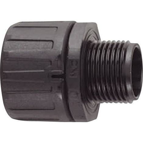 HellermannTyton 166-21016 HG34-S-PG29 Raccord de tuyau noir PG29 28.10 mm droit 1 pc(s) X71893 (1/5)