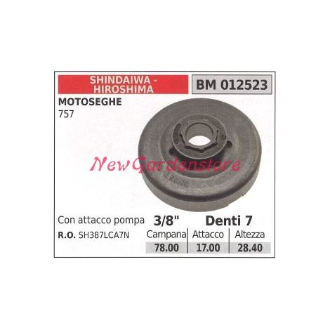 Pignone SHINDAIWA motore motosega 757 3/8' denti 7 012523