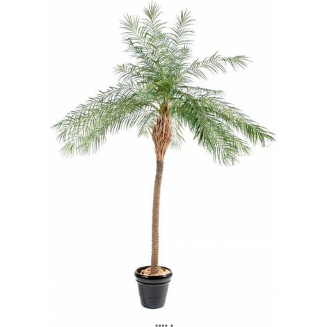 Palmier Phoenix Artificiel H 220 cm D 180 cm en pot - dimhaut: H 220 cm - couleur: Vert