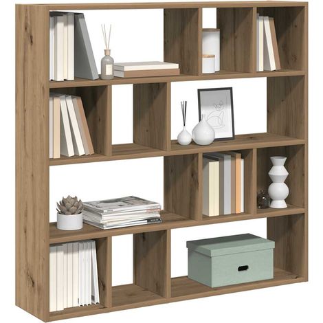 Vidaxl – Bibliothèque cloison amovible en bois d'ingénierie – Dimensions 105x24x102 cm – Résistante à l'humidité – Espace de rangement optimal