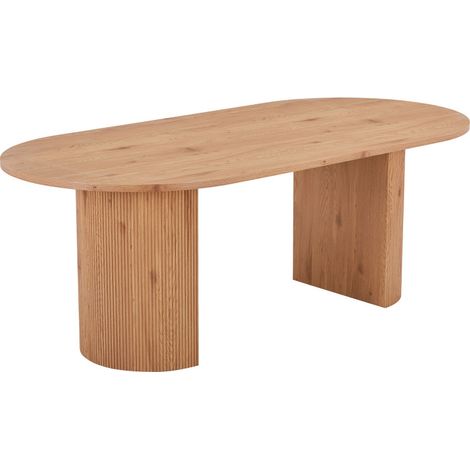 Ebuy24 – Table de salle à manger rectangulaire 100x210cm – Bois naturel – 6 places – Design moderne et élégant (1/5)