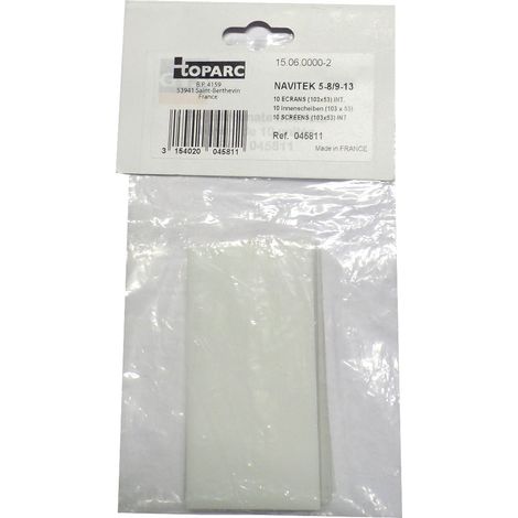 Paquet de 10 Vitres Intérieures Compatibles avec Casque de Soudure GYS NAVITEK 5-8/9-13, Dimensions 103x53 mm