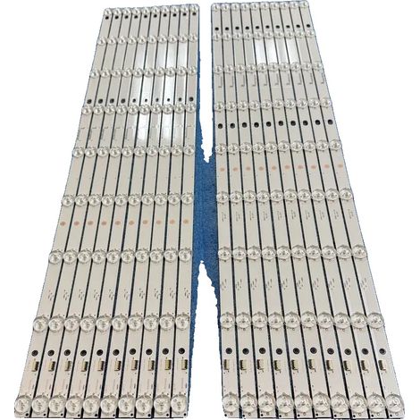 Striscia LED, lunga 660 mm, 9 LED per striscia, compatibile con TH-65CS610A, compatibile con TH-65CS610Z, 20 pezzi inclusi (1/5)