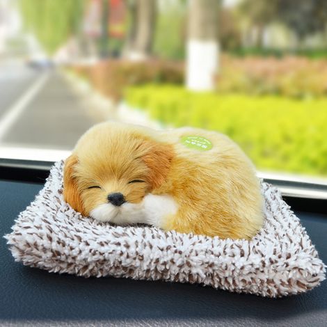 Sac décoratif en bambou pour voiture, purificateur d'air au charbon de bambou activé, éliminateur d'odeurs pour voitures, motif Golden Retriever (1/5)