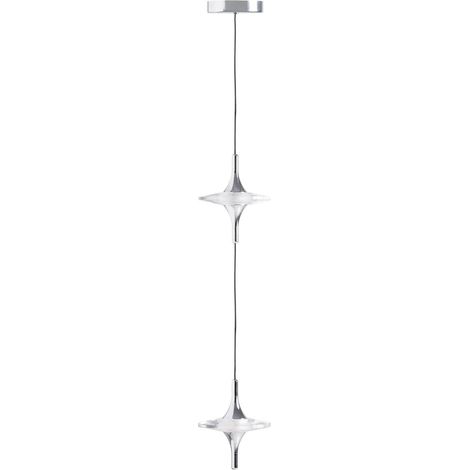 Suspension cristal fumé style art déco lumière élégante transparente - Cristal fumé transparent (1/3)