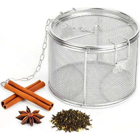 Passoire en acier inoxydable boules de thé passoire soupe assaisonnements panier de séparation filtre à épices infuseur de cuisson filtre à épices pour la cuisine à domicile (4)