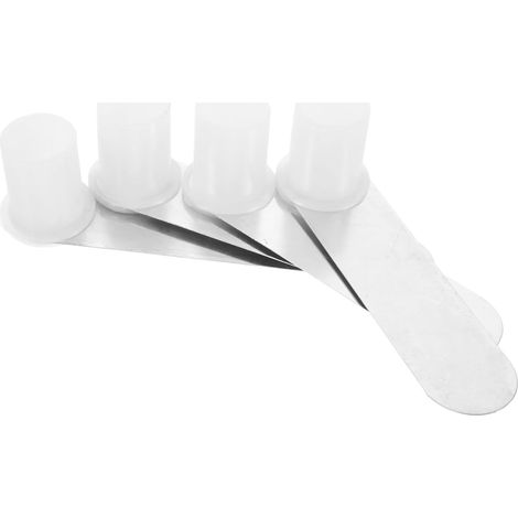 Lot de 4 supports moustiquaire en acier inoxydable avec base (1/5)