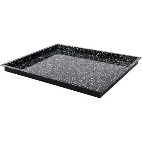 Plateau de four noir tacheté GN 2/1 H 4cm - Caterchef (1/2)