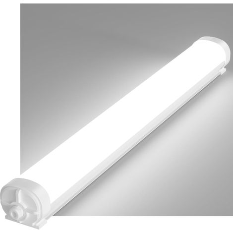 Réglette LED 120cm Neon LED 4000K Blanc Neutre 36W 4500LM IP65 Étanche Connectable jusqu’à 20 Unités Pour Garage, Atelier, Cave, Entrepôt (1/5)