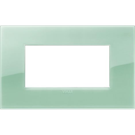 Placca Vimar Arkè Classic 4 moduli Reflex salvia codice 19654.65
