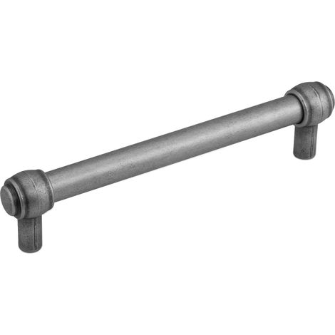 Stil-/ Landhausgriff ALTHEA BA 128 mm Altsilberoptik (1/4)
