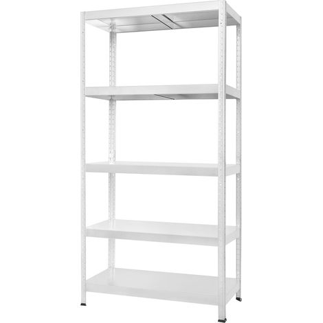 Kit 5 Estantes Ar Shelving 180x90 cm Blanco Montaje con Tornillos Blanco180x90x40cmBlanco 180x90x40cm (1/4)