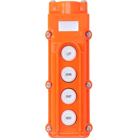 Boîtier de commande à bouton-poussoir pour palan à distance de grue, étanche à la pluie, 220 V/500 V, COB-62 (1/5)