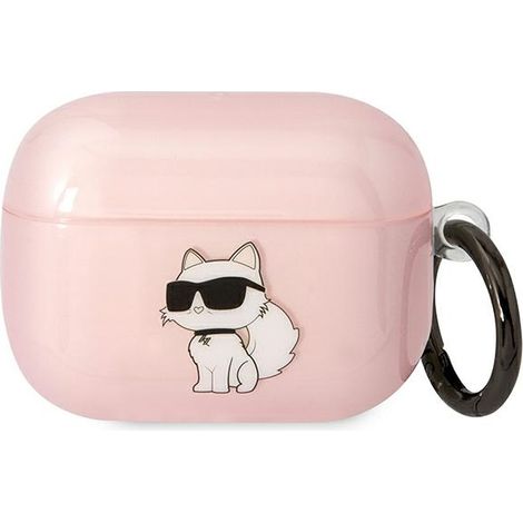 Karl Lagerfeld Ikonik Choupette Pink AirPods Pro Hülle (1/3)