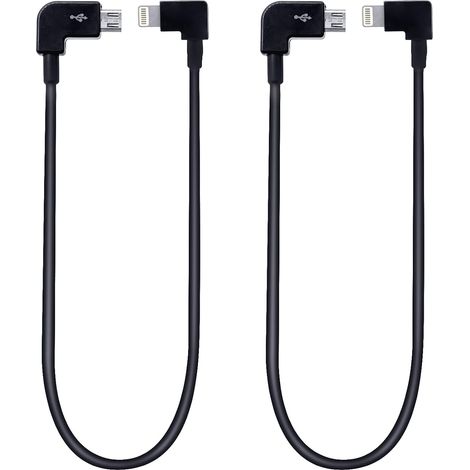 Câble Micro USB 29cm Revers Tressé en Nylon Connecteur Micro USB Remote Controller Cable pour DJI Mavic Pro/Spark/Mavic Air