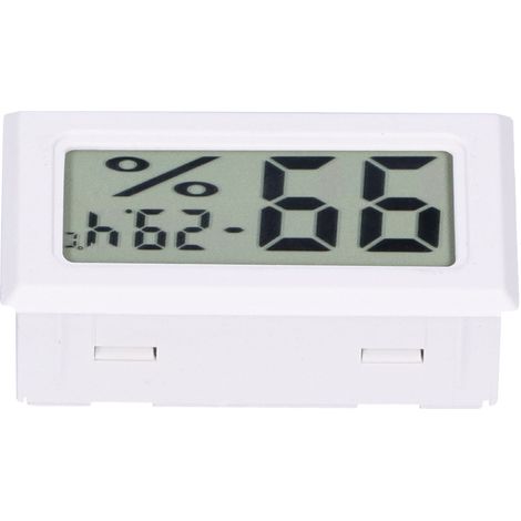 Compteur de température à affichage numérique ABS environnement thermomètre intérieur pour maison intelligente FY11001White