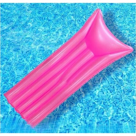 Hamac gonflable -pliable -et -polyvalent -pour piscine, idéal pour la baignade sur la plage et les activités aquatiques, rose (1/3)