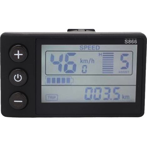 Schermo LCD S866 per bici elettrica, impermeabile, compatibile con 24V, 36V, 48V e 60V, per sostituzione e modifica. (1/5)