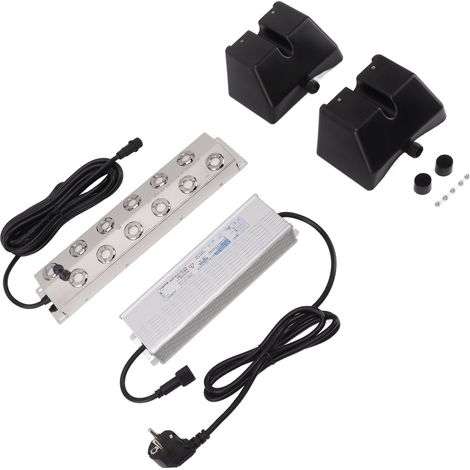 Brumisateur à ultrasons 400 W, 12 têtes, étanche IP67, pour bassin, rocaille, aquarium et aménagement paysager. Prise UE 220 V. (1/5)