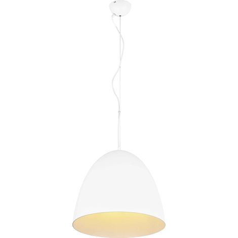 Lampada a sospensione, metallo, bianco opaco, D40 cm, Tilda (1/5)