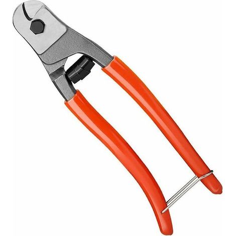 Pince coupe-câble professionnelle 205 mm en acier chromé-vanadium – coupe facile câbles cuivre, acier, aluminium et électriques (1/4)