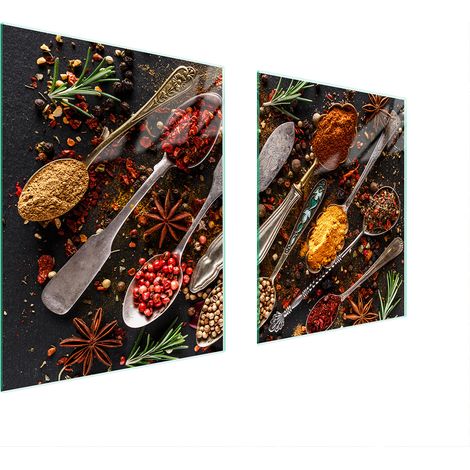 GLASSCHUTZPLATTE FÜR HERD 85x52 SPICES (1/5)