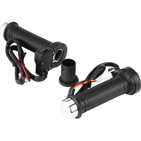 Universelle Motorrad-Heizgriffe 22 mm (7/8"), Paar elektrisch beheizte Lenkergriffe, rutschfest, kompatibel mit Roller und Motorrad, 12 V. (1/5)