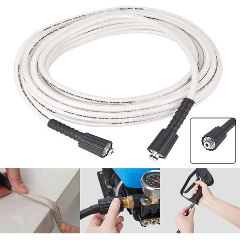 Rallonge M22 femelle vers tuyau de nettoyeur haute pression Jet Power Wash (10 m) (1/5)