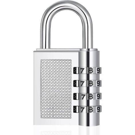 Cadenas à combinaison pour casier de salle de sport,Serrure à code à 4 chiffres,Cadenas,Serrure à combinaison,Serrure à numéro résistante aux intempéries pour porte de cave,Cadenas à combinaiso (1/5)