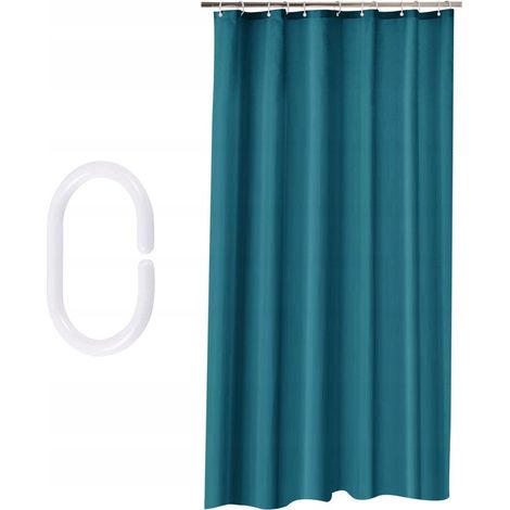 Duschvorhang aus Textil, Badewannenvorhang, Duschvorhang