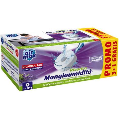 6 x AIRMAX ASSORBIUMIDITA RICAR TAB LAVAN 450G 4PZ