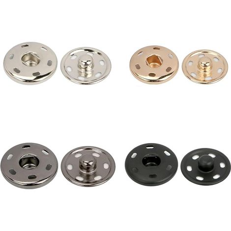 20 Ensembles Pression a Coudre, 21 mm Bouton Pression en Métal, Coudre des Boutons, Fermetures à Pression Bouton, pour DIY, Vêtements, Sac à Main, Loisirs Créatifs (1/5)