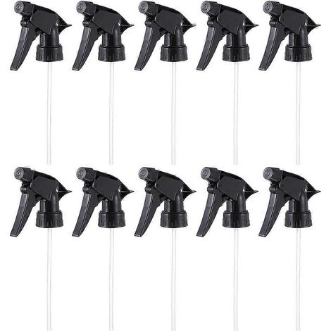 Lot de 10 pulvérisateurs à gâchette avec 2 modes de pulvérisation et têtes de rechange pour flacons pulvérisateurs (1/3)