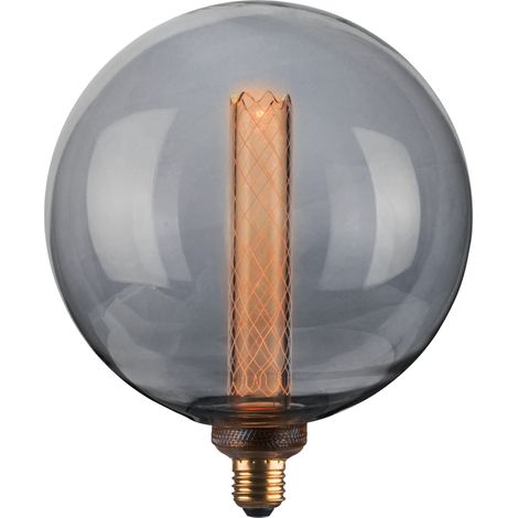 Ampoule déco LED G200 fumée E27 4W 100lm WW extra Polux (1/3)