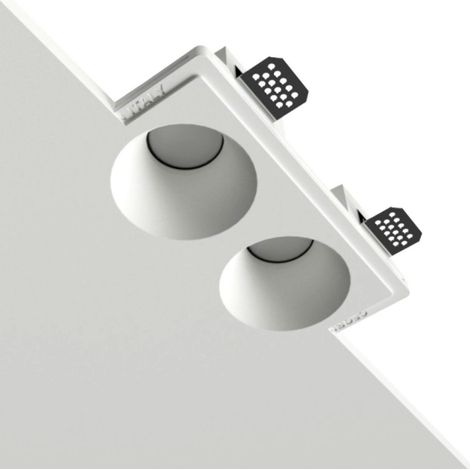 Faretto incasso lampadari bartalini retarc d 060d gu10 led gesso verniciabile