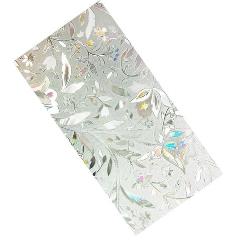 Film adhésif statique pour fenêtre, motif tulipe 3D, 60 x 300 cm, pour la maison ou le bureau. (1/5)