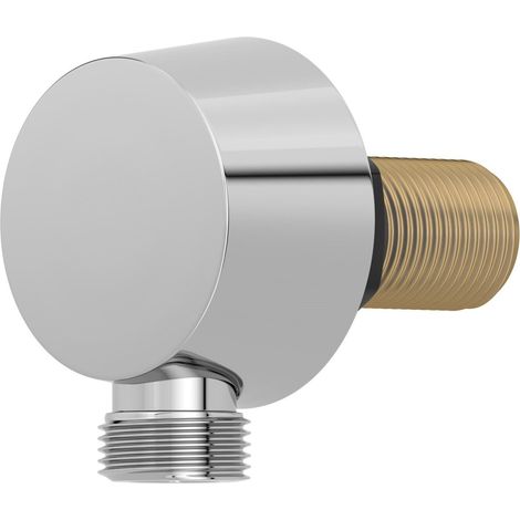 Bathroom Round Wall Elbow Concealed Valve Shower Chrome (1/2)