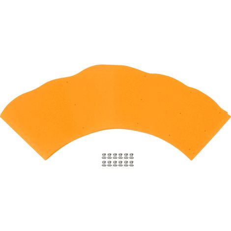 Protection anti-éclaboussures en silicone pour poêles et casseroles, réglable, pour la cuisine de tous les jours, couleur orange. (1/5)