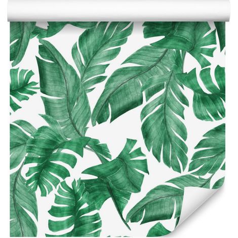 Papier peint à motifs de feuilles de bananier pour salon et chambre 50x1000 cm (1/5)
