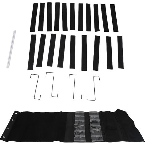 Organisateur Jouets Porte Suspendu Multifonction Transparent Maille Poches – Suspendu Jouet Organisateur, Noir (1/4)