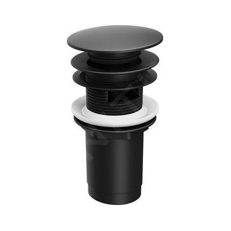 Ravak Garnitures de vidage - Bonde refermable, ClickClack, noir mat X01748 (1/3)