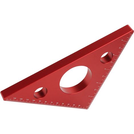 Rechtwinkliger Lineal aus Aluminiumlegierung, DIY-Dreiecklineal für Holzbearbeitung, Messwerkzeug (1/5)